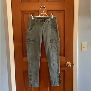 J Brand cargo skinny jeans with ankle zipper